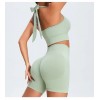 Укорочені шорти безшовні Tracks Shorts PUSH-UP 35 (Olive green)